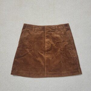 Gap Brown Corduroy Mini Skirt NWT, Size 8
